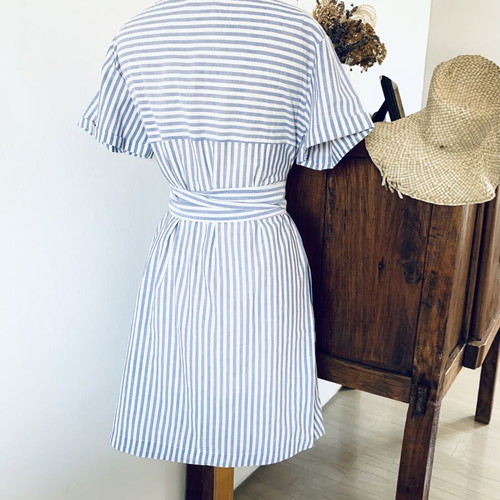 Striped Philosophy summer dress new, white and blue, size S