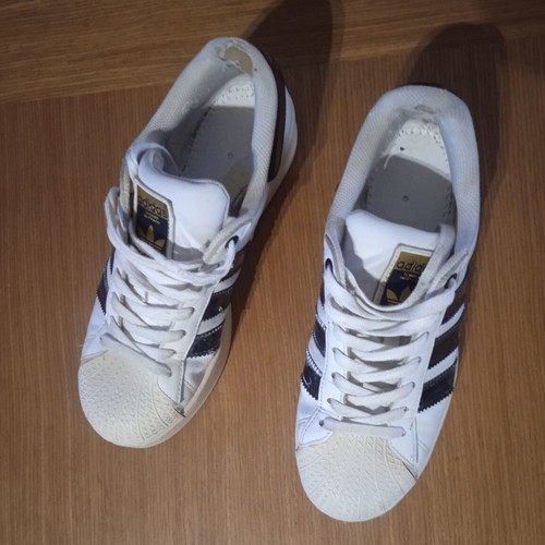 Adidas Superstar Bold Platform sneakers used, size 40, black and white