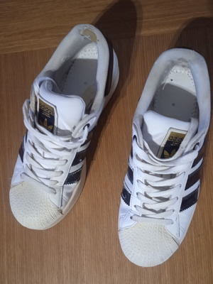 Adidas Superstar Bold με διπλό πάτο μεταχειρισμένα, μέγεθος 40, μαύρο-άσπρο