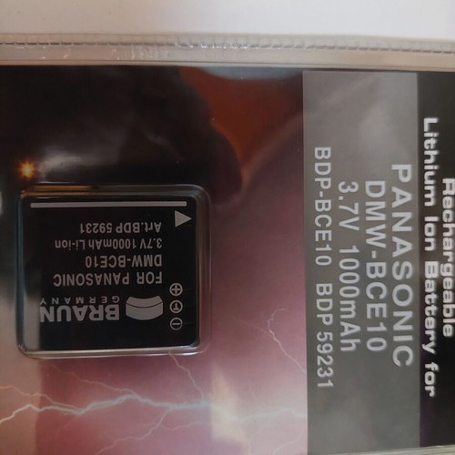 Battery DMW-BCE10 1000mAh new for Panasonic Lumix and Leica