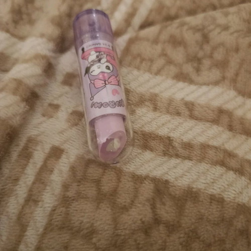 Kuromi lipstick-shaped eraser purple new