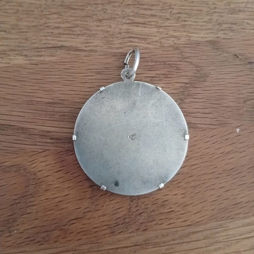 Vintage 925 Silver Pendant Panagia Amolyntos (Vrefokratousa)