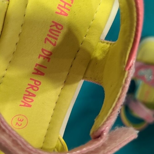 Agatha Ruiz De La Prada colorful sandals like new, size 32