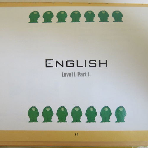 Muzzy Level 1 Part 1 book and DVD set used, multilingual language course