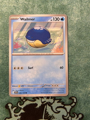 Wailmer κάρτα Pokemon μεταχειρισμένη