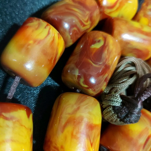 Large decorative worry beads new, plastic resin