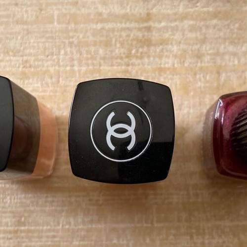 Chanel Le Vernis nail polishes used, set of 3 pieces