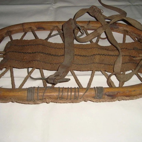 Handmade antique snowshoes from Northern Greece used