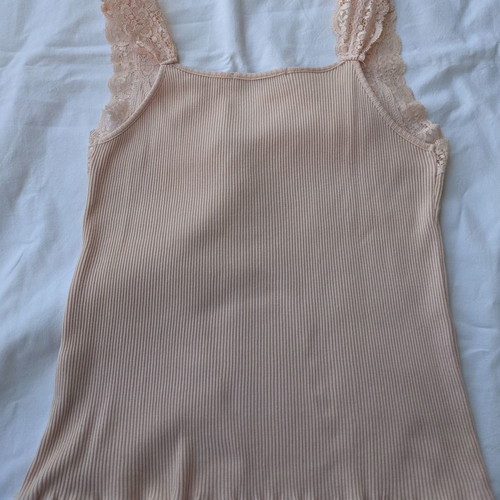 Entracte pink blouse used with elastic lace, size S