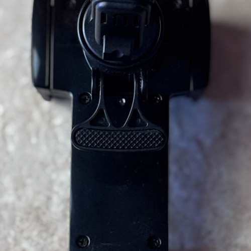 Car air vent phone holder used, universal black plastic