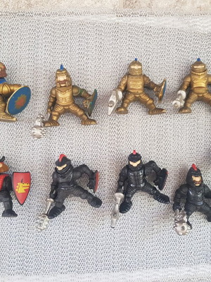 Fisher Price The Knights figures used, pack of nine