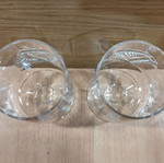 Guinness beer set of two promotional stemmed glasses 0.33lt new