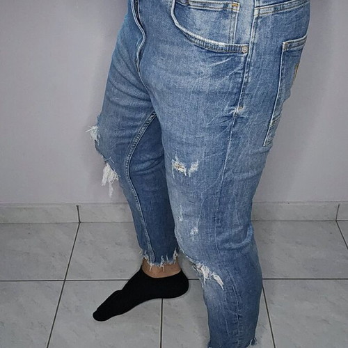 Zara jeans used, size L, blue