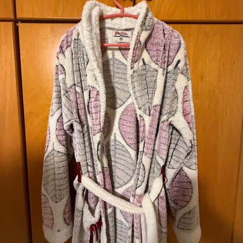 Fleece robe used, size M, Bozer