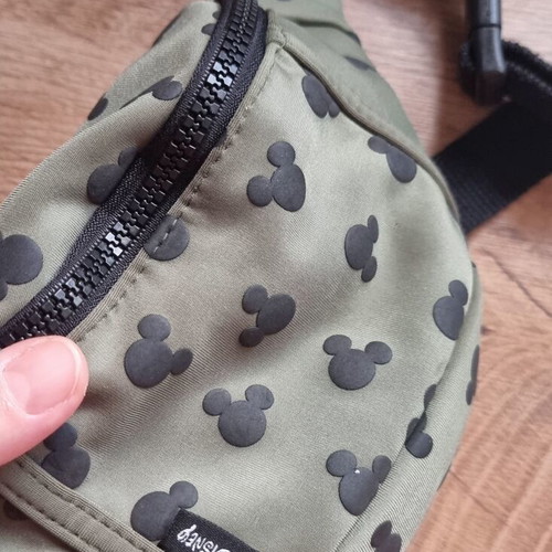 Zara Disney Mickey Kids Waist Bag like new, khaki and black