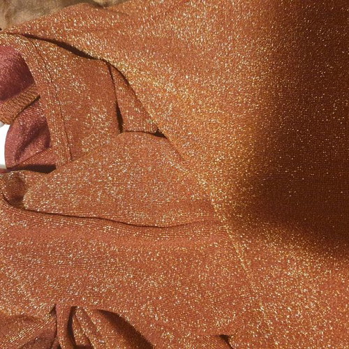 Dress new gold terracotta metallic, size L