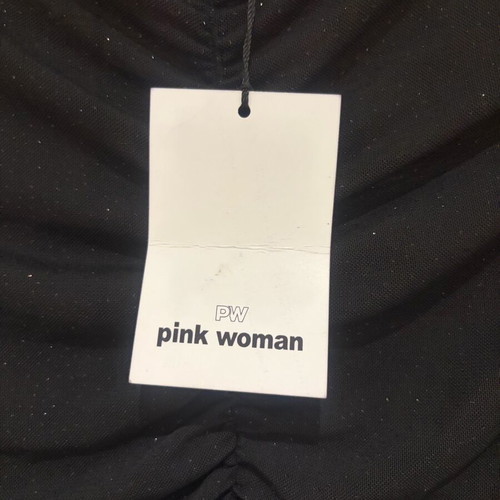 Black bodysuit new with rhinestones Pink Woman size M
