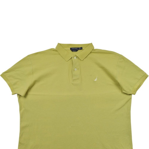 Nautica green polo shirt used, size XL slim fit