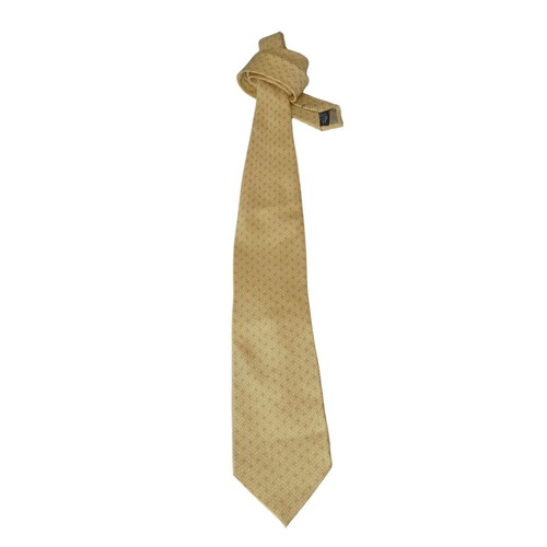 Armani Collezioni tie new gold color, 100% silk
