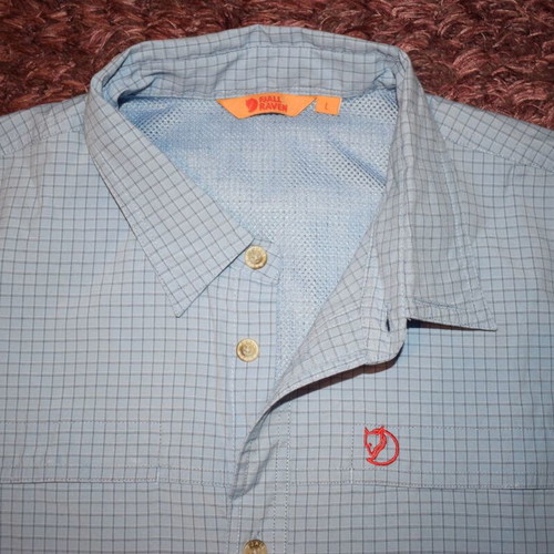 Fjallraven Ray Shirt Men size L new, white and blue