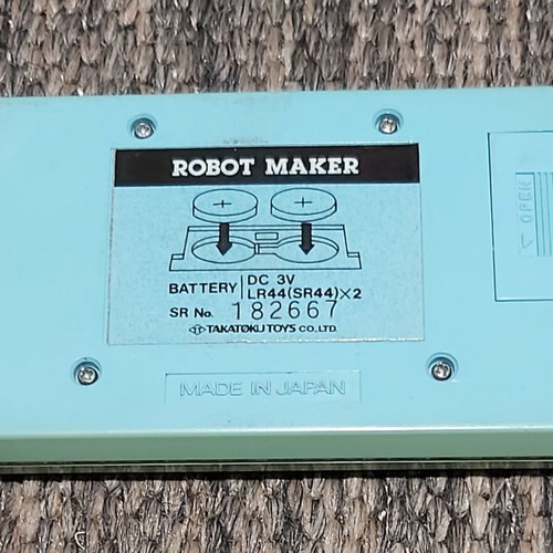 Ηλεκτρονικό παιχνίδι LCD Robot Maker μεταχειρισμένο, δεκαετία 1980