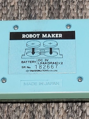 Ηλεκτρονικό παιχνίδι LCD Robot Maker μεταχειρισμένο, δεκαετία 1980