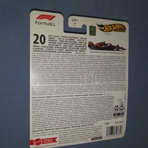 Hot Wheels F1 2025 McLaren Formula 1 Team αυτοκινητάκι καινούργιο