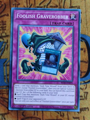 Foolish Graverobber Yu-Gi-Oh! κάρτα Normal Trap 1st Edition