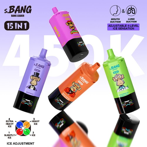 S.BANG Bang Leader 450K disposable vape new, 15 in 1 flavors