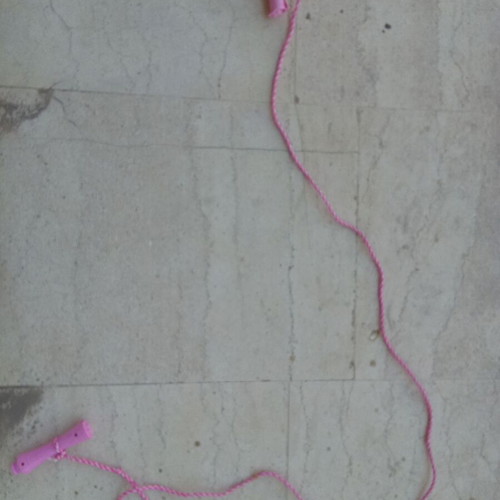 Children's rhythmic skipping rope 1.80m used, pink
