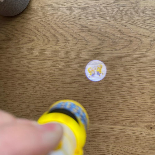 Minions flashlight used with 5 scenes from Despicable Me
