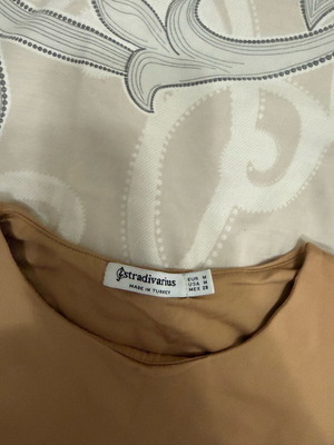 Nude bodysuit Stradivarius like new, size M 38 10, beige