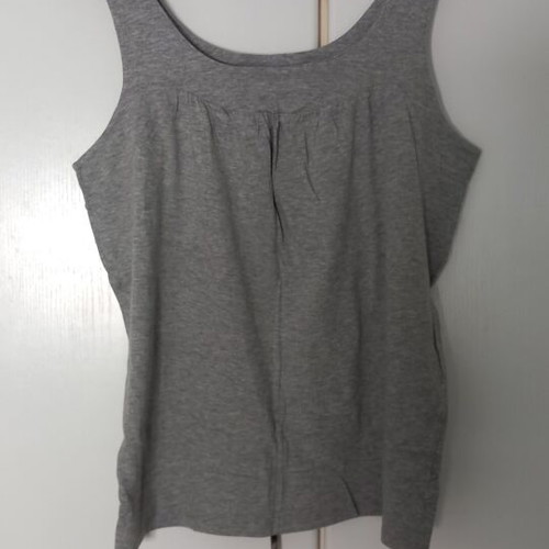 La Redoute Collections Sleeveless Gray Top New Size L