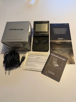 Game Boy Advance black boxed used with manuals
