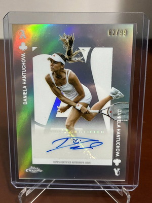 Κάρτα Daniela Hantuchová Topps Chrome Certified Autograph 82/99 σαν καινούργιο