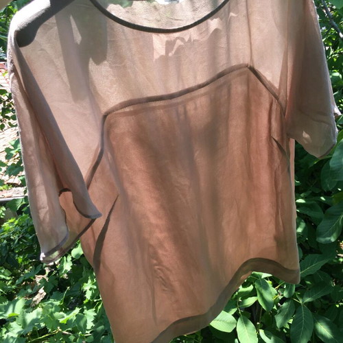 American Vintage silk t-shirt transparent summer, like new, size S