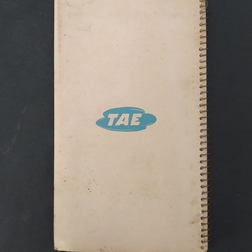 TAE National Airlines promotional agenda 1950s