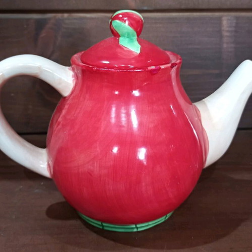 Vintage Christmas teapots set of 2, new