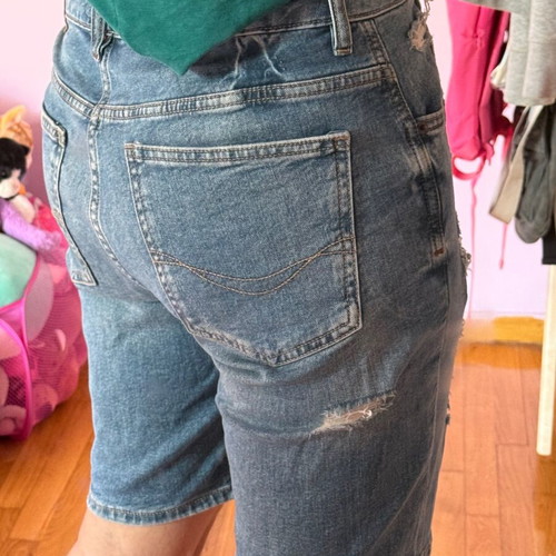 Jeans shorts Pull&Bear like new, size 42, slim fit, blue