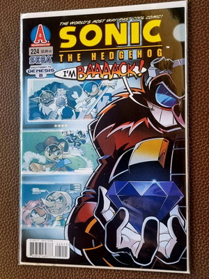 Sonic The Hedgehog Comic Book #224 1η Έκδοση Ιούνιος 2011 καινούργιο