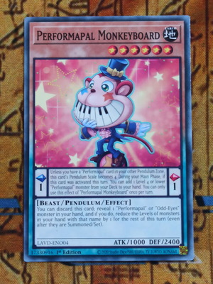 Performapal Monkeyboard κάρτα εφέ Yu-Gi-Oh!