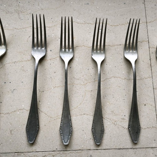 Prinza cutlery used, set of 12, 1960s vintage