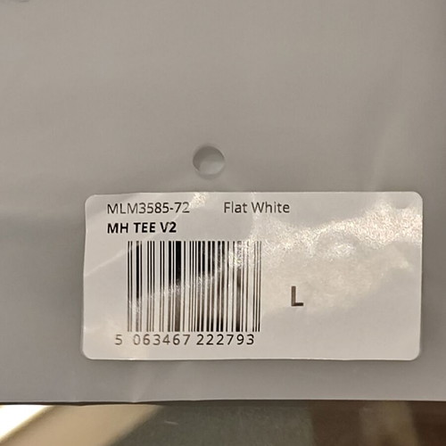 Represent MH T-Shirt V2 Ash White Size L Oversized