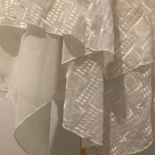 Bershka mini dress with adjustable straps, new, white-ivory, size S