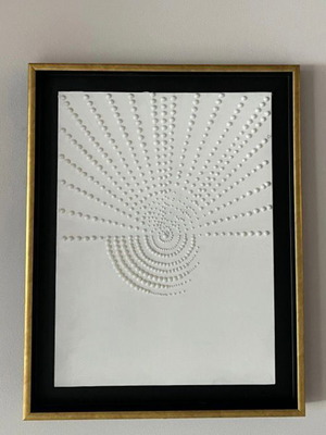 Minimalist 3D Geometric Wall Art 30x40 cm new, framed