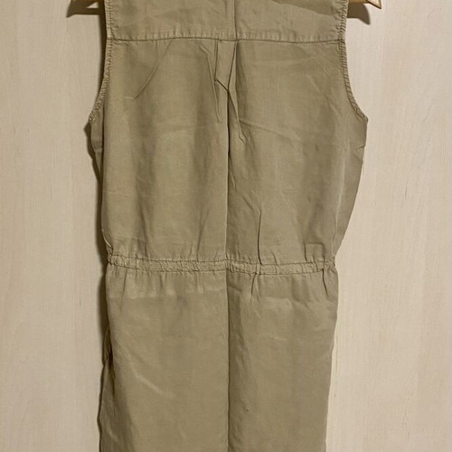 Dress safari style soft thin denim beige H&M like new
