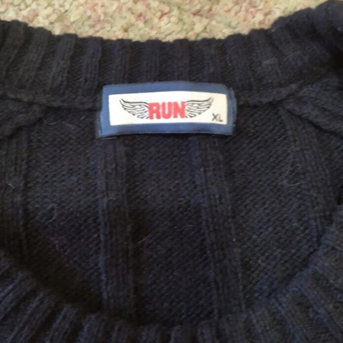 Run sweater used, black, size L/XL