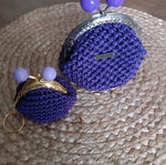 Wallet and keychain wallet set handmade new