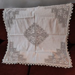 Handmade square tablecloth 1x1