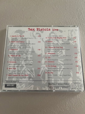 Sex Pistols Live CD used, punk